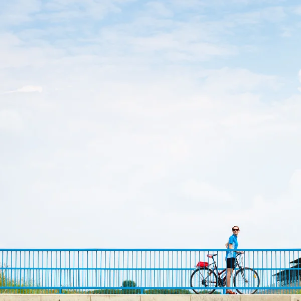 海报或广告有关骑自行车的背景 — 图库照片