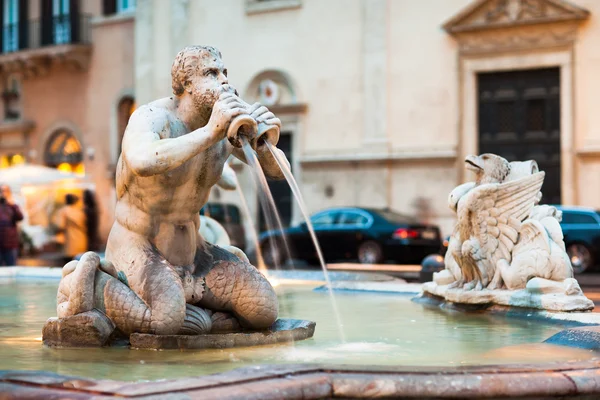 piazza navona fontana del ile kuzeye görünümünü moro