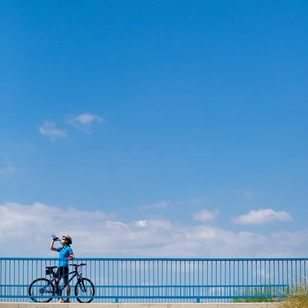 海报或广告有关骑自行车的背景 — 图库照片