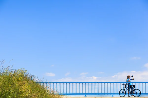 海报或广告有关骑自行车的背景 — 图库照片