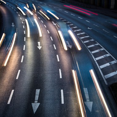 hareketli şehir trafik bulanık