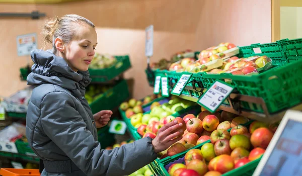 Kvinna shopping — Stockfoto