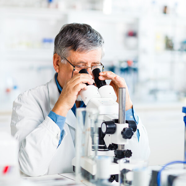 Senior male researcher