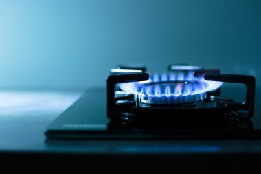 Gaz sobası alevleri
