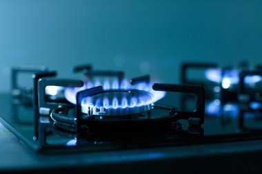 Gaz sobası alevleri