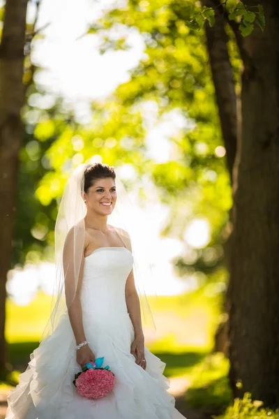 Novia en el día de su boda — Foto de Stock