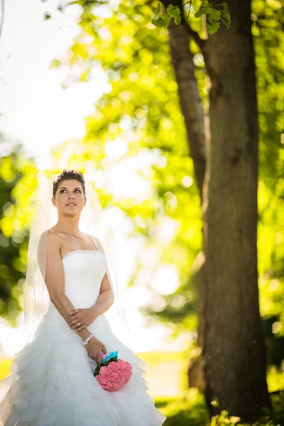 Novia en el día de su boda — Foto de Stock