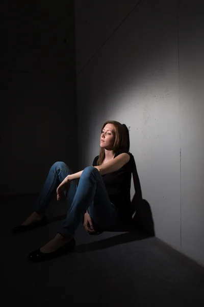 Woman suffering from depression — Stock Photo, Image