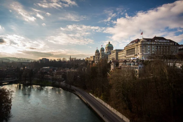Bern Svájc Utcák Kilátások Részletek Sorozat — Stock Fotó