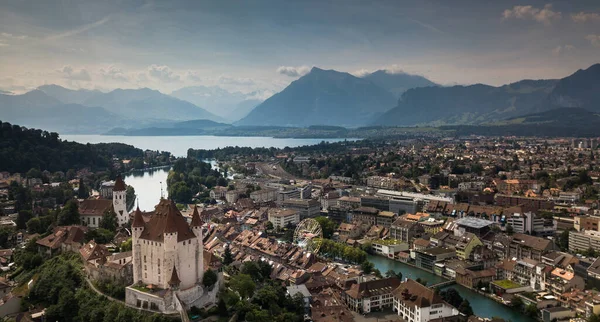 Εναέρια Θέα Του Thun Ελβετία — Φωτογραφία Αρχείου