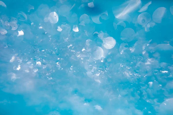 Гарні Водні Хвилі Подрібнена Хвиля Води Чистій Блакитній Воді Чиста — стокове фото