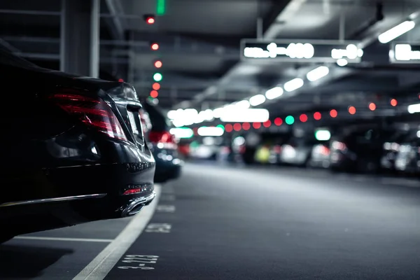 Underground Garage Modern Car Parking Lots Vehicles — Stock Photo, Image