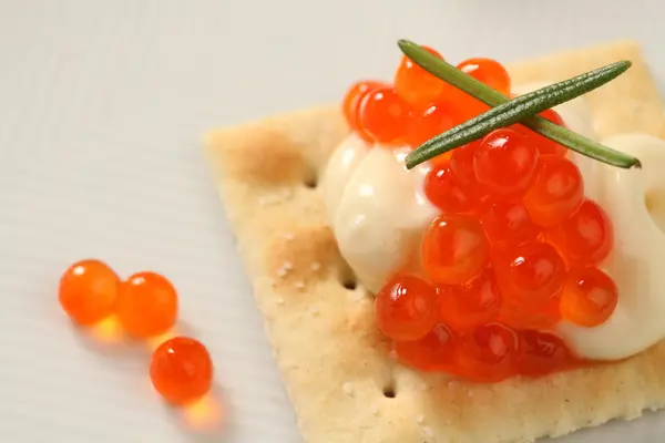 Caviar de salmão vermelho — Fotografia de Stock