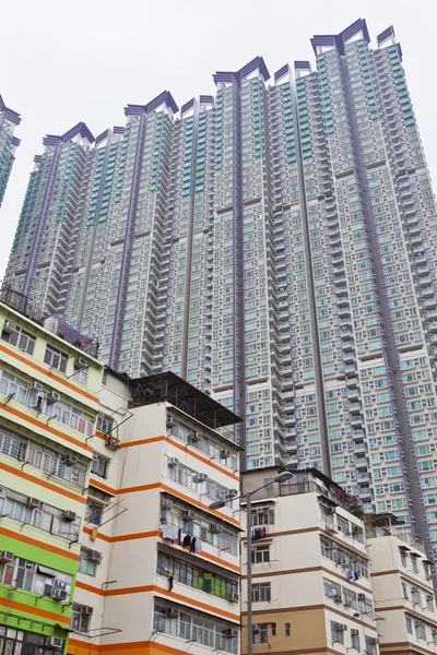 Flatgebouwen in hong kong — Stockfoto