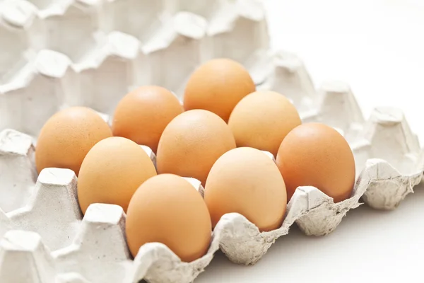 ไข่ห่อในกล่อง — ภาพถ่ายสต็อก