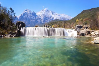 Blue moon valley manzara Dağları lijiang, Çin.