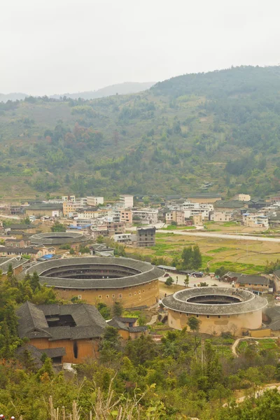 Tulou, um local histórico na China Fujian. Património Mundial . — Fotografia de Stock