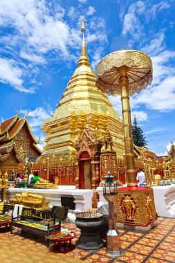 WAT phrathat DOI suthep Tapınağı chiang Mai, Tayland.