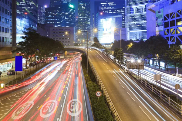 Traffico nel centro di Hong Kong — Foto Stock