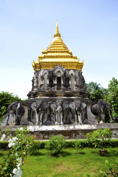 Wat chiang man chrám v chiang mai, Thajsko. — Stock fotografie
