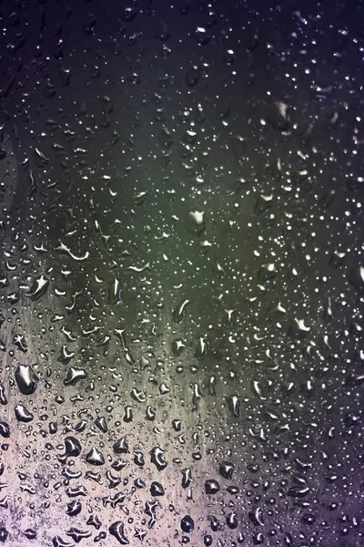 Water droplets at rainfall — Stock Photo, Image