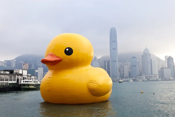 Pato de goma en Hong Kong — Foto de Stock
