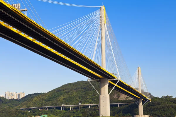 Brücke in Hongkong am Tag — Stockfoto