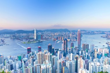 Hong kong gece görünümü