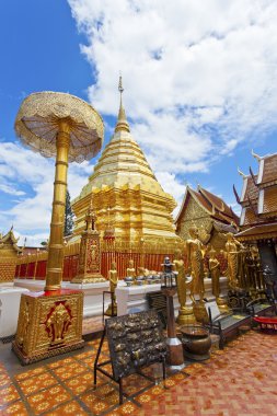 WAT phrathat DOI suthep Tapınağı chiang Mai, Tayland.