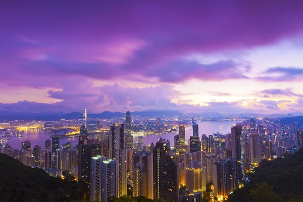 Amanecer de Hong Kong — Foto de Stock