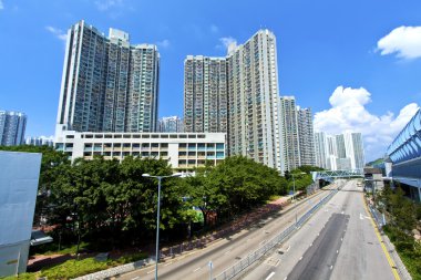 gün itibariyle Hong kong apartman blokları