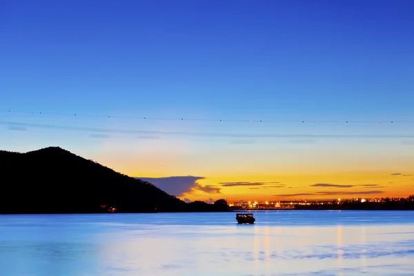 Hong Kong tramonto nella zona rurale — Foto Stock