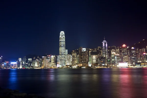 Hong Kong à noite — Fotografia de Stock