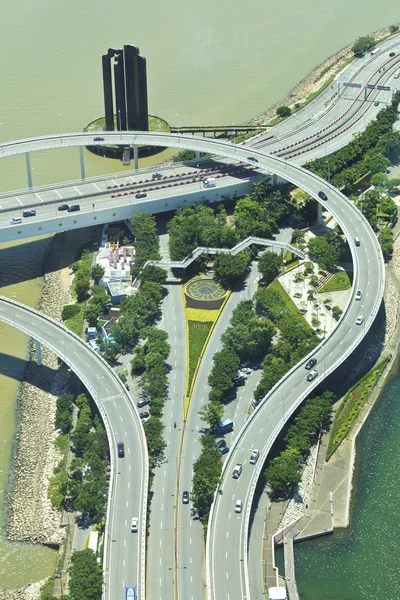 Autostrady w nowoczesne miasto — Zdjęcie stockowe