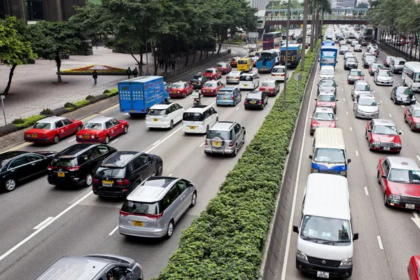 Traffic jam in Hong Kong — Stock Photo, Image