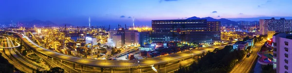 Hong Kong highway and transportation in downtown area — Stock Photo, Image