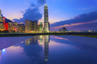 Hong kong sunset kent merkezinde