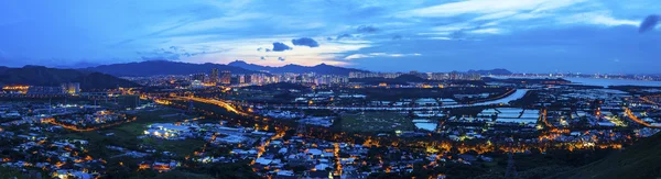 Hong Kong tramonto nella zona rurale — Foto Stock