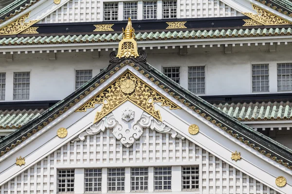 Castelo de Osaka no Japão, detalhes de close-up . — Fotografia de Stock