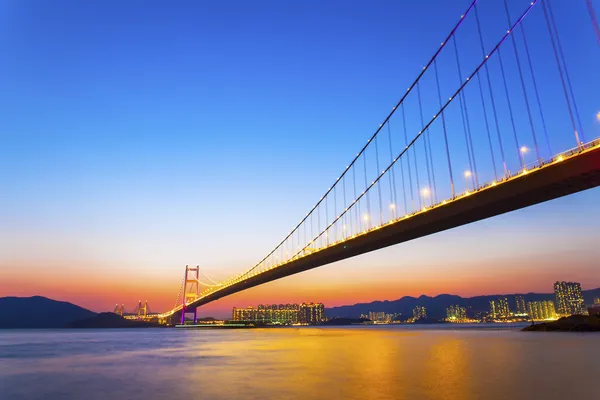 Puesta de sol puente en Hong Kong —  Fotos de Stock