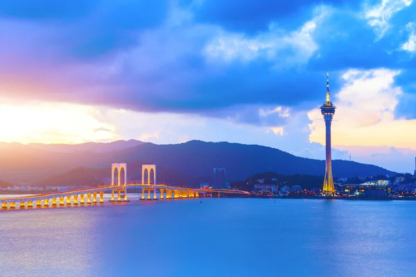 Macau naplementekor — Stock Fotó