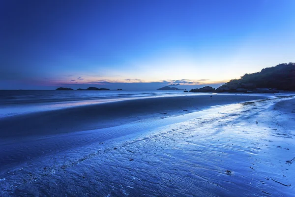 Costa do pôr do sol em Hong Kong — Fotografia de Stock