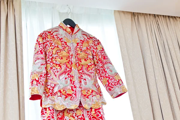Chiński ślub ubrania — Zdjęcie stockowe