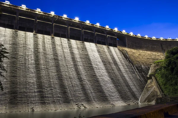 Dam at night — Stock Photo, Image