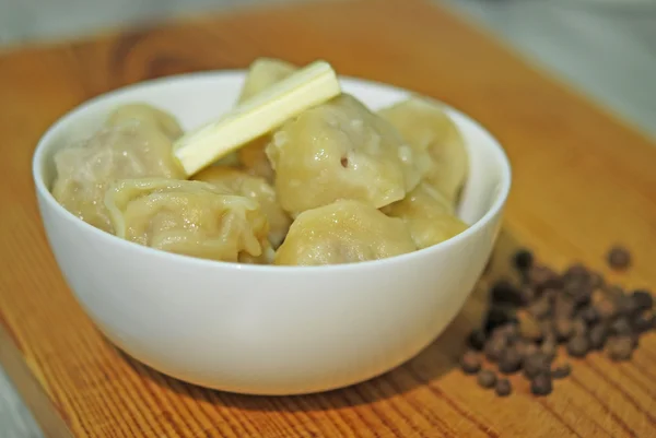 Traditional Russian dumplings — Stock Photo, Image