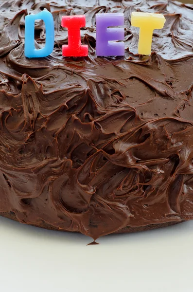 Torta al cioccolato fatta in casa — Foto Stock