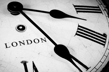 Londra'da saat yüzünü