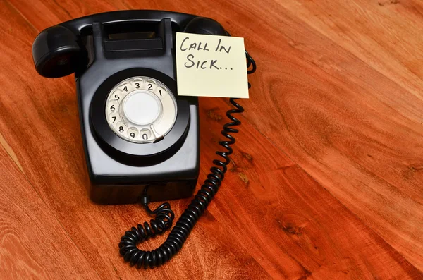 Zwarte retro bakelite telefoon — Stockfoto