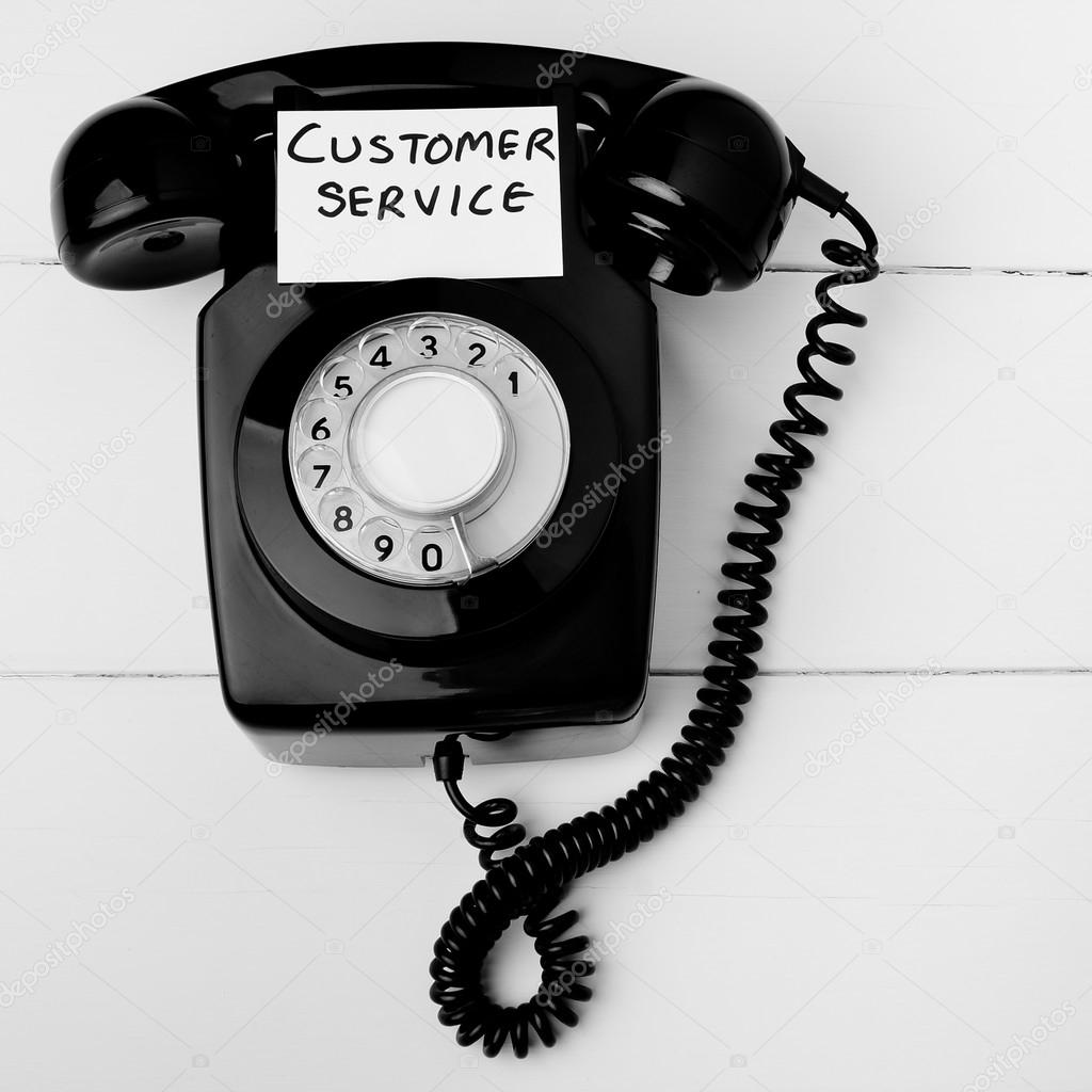 Old fashioned customer service concept