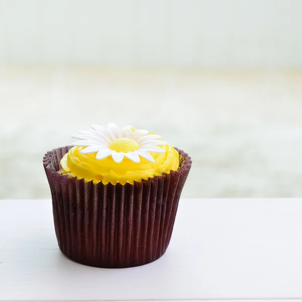 Chocolade citroen cupcake — Stockfoto